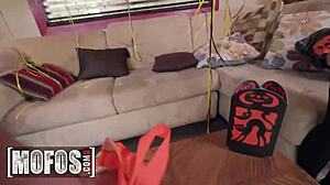 Selena Stone Places Leftover Candy On Pussy For Alex Legend To Eat On Halloween