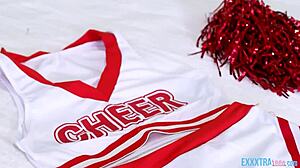 Personal cheerleader aubree valentine and sam shock engage in hardcore pov action with petite amateurs.