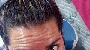 why don't you eat my cum, blonde slut?