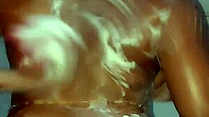 Katy Katie Stepmother Showers with Jiggling Booty and Soft Ass