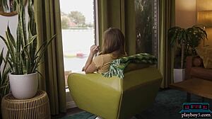 Petite Pornstar Katie Kush Strips For Playboy