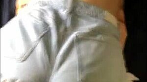 real amateur 18 year old girl getting her perfect ass fucked in doggystyle position, bent over