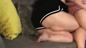 Babe West and Curvy Mary Dive into Muff Diving and Fingering in Lingerie