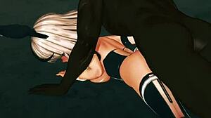 沙花叉クロヱ chloe sakamata gets fucked by a big black cock in anime outfit.