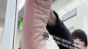 feeling the thrill of asian feet in the office