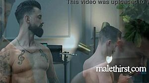 Gay Bareback Anal Fucking and Blowjob