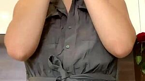 Young Russian Redheaded Bitch Dances Sexually, Exposing Wet Pussy And Tits To Camera.