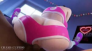 D.Va experiences wet pussy fucking with detailed close-ups on her wet folds