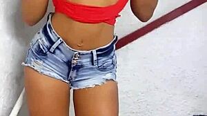 briana moon does striptease in shower outdoor cosplay, then anal assfuck