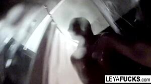 leya falcon takes camera into shower blonde pornstar in solo nude scene