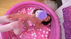 He cant handle my pussy grip when im on top with monster cock.