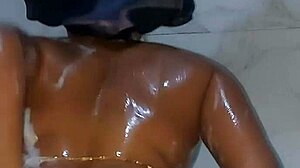 Katy Katie Stepmother Showers with Jiggling Booty and Soft Ass