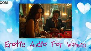 guy beats girl in poker, then intimate encounter on hotel bed