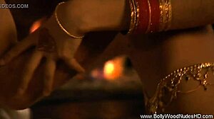 A Couple Shares Passionate Moments with Kissing and Touching in Exotic India