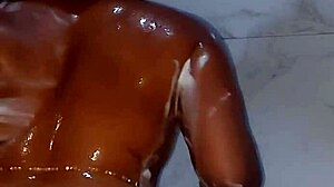 Katy Katie Stepmother Showers with Jiggling Booty and Soft Ass