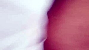 lesbian ebony amateurs bathe together, get wet with strapon in homemade fun