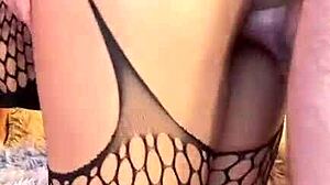 I’m so into this rough doggystyle with my girlfriend in sexy lingerie.