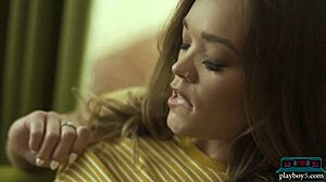 Petite Pornstar Katie Kush Strips For Playboy