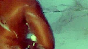 Katy Katie Stepmother Showers with Jiggling Booty and Soft Ass