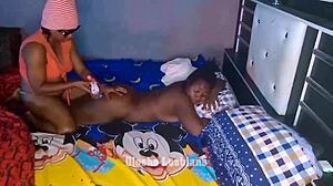 Hey, check out these olosho lesbians massaging each other's pussies with toys 😏