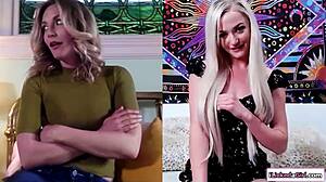 Watch this, stepteen! Blonde step mom sees you masturbating!