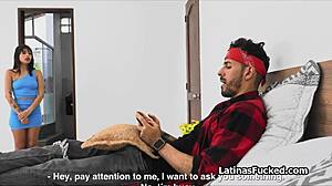 Hey, wanna see Latina choke on huge cock before date?