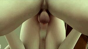 tracer pounds guy in rough hentai action