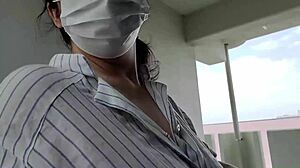 Married woman cums hard from outdoor masturbation