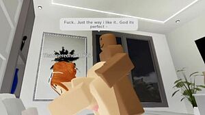 Robloxian Redhead Snowbunny Handles Her Daddy's Needs