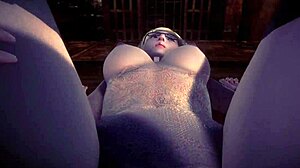 In this 3d cartoon, characters engage in playful spanking and sex