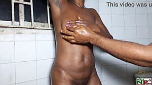 bold private bathroom treatment with big black cock