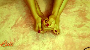 I fix my feet and give them a rich massage!