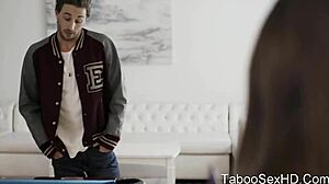 Brunette Teen 18+ Sucks Football Player