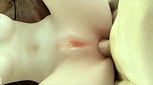 tracer pounds guy in rough hentai action