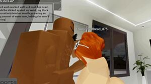 Robloxian Redhead Snowbunny Handles Her Daddy's Needs