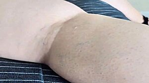 hey, did you see that creep staring while i slipped on my panties? he fingered my curvy pussy under the car!