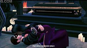 Wow, Masquerade Night With 3D Hentai Muff Diving!