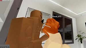 Robloxian Redhead Snowbunny Handles Her Daddy's Needs