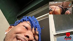 Watch this couple fucking on the balcony? I joined the threesome with Caah Kabulosa!