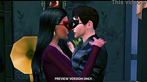 Wow, Masquerade Night With 3D Hentai Muff Diving!