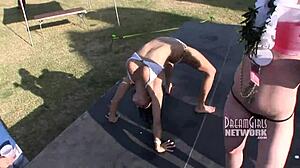 spring break got wild with whip cream and tit licking contests