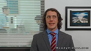 Gay Coworkers Suck And Fuck In Office