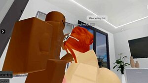 Robloxian Redhead Snowbunny Handles Her Daddy's Needs