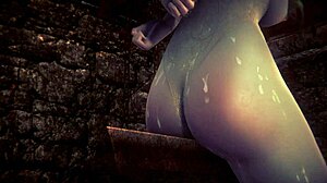 In this 3d cartoon, characters engage in playful spanking and sex