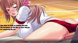 Chica de anime pillada en juego de aula hentai