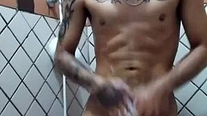 Fabrizio Aguiar Enjoying A Relaxing Shower Time