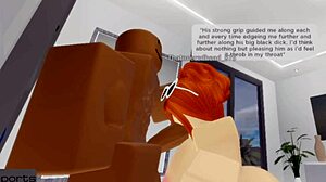 Robloxian Redhead Snowbunny Handles Her Daddy's Needs