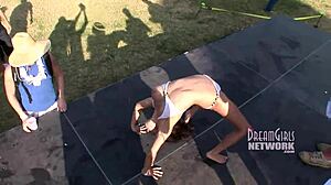 spring break got wild with whip cream and tit licking contests