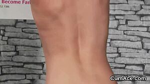 nasty bombshell swallows every drop of cumshot