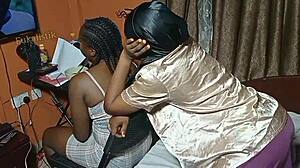 Amanda sneaks a fuck with her stepbrother while stepsister watches a movie